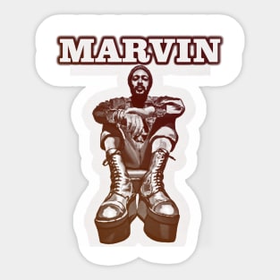 marvin gaya, vintage look desig Sticker